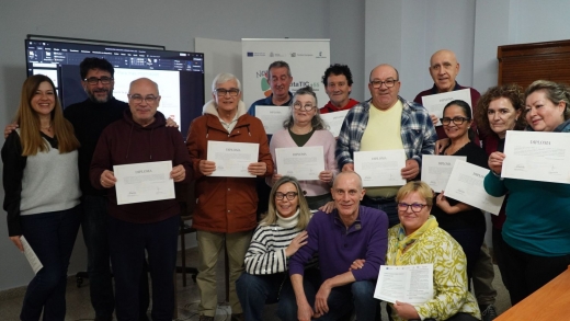 Grupo de Manzanares, tras recibir sus diplomas.